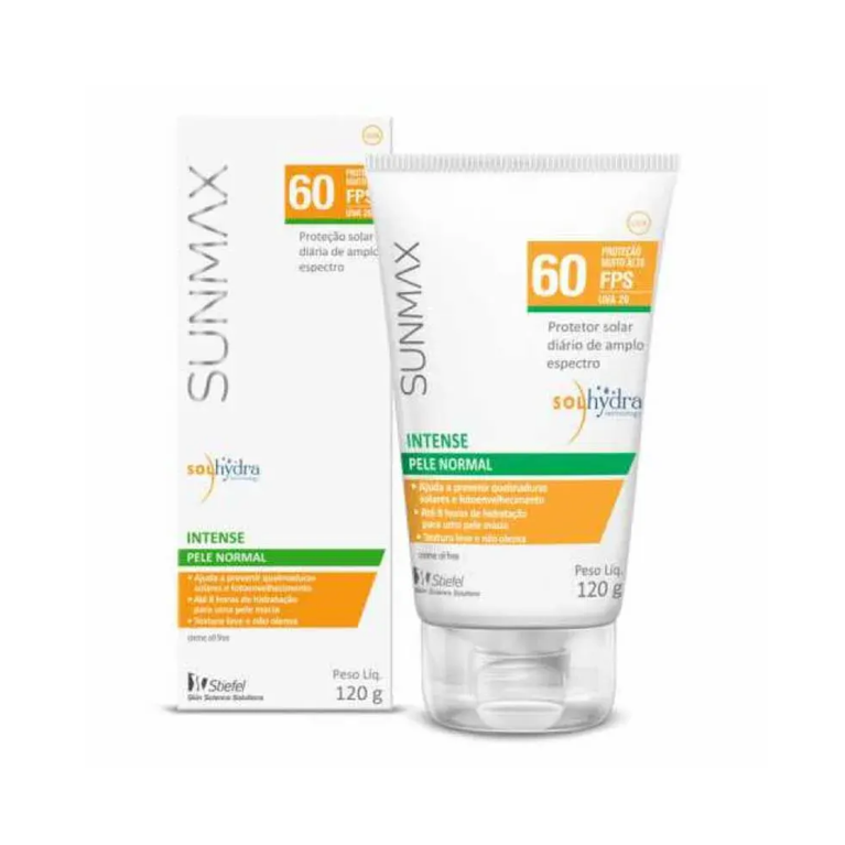 Protetor Solar Sunmax Intense FPS 60 120g VALIDADE 30/09/26