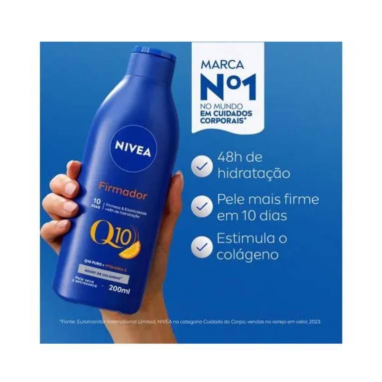 Hidratante Corporal Firmador Q10 com Vitamina C Nívea Pele Extrasseca 200ml