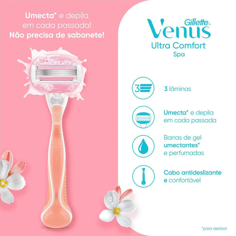 Carga para Aparelho de Depilar Gillette Venus SPA com 2 unidades