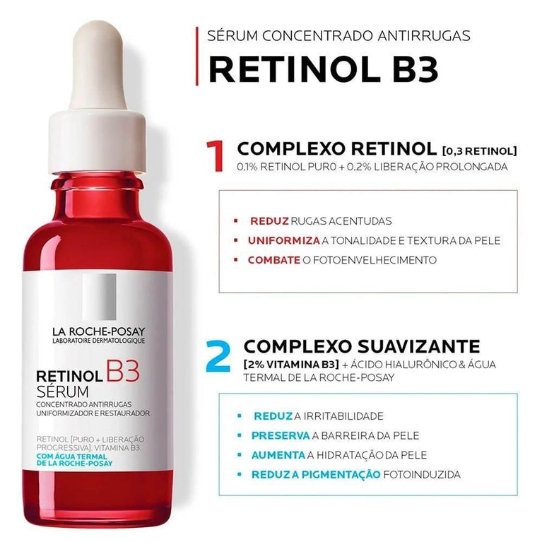 Sérum Facial Anti-Idade La Roche-Posay Retinol B3 30Ml - Drogaria Poupa Centro