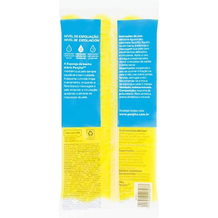 Esponja Banho C/3 Ponjita