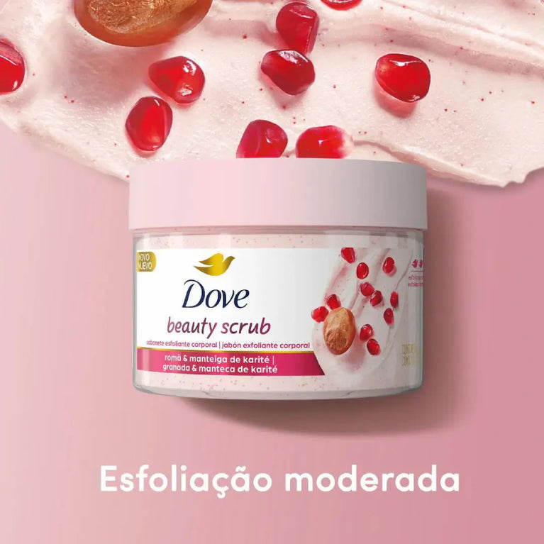 Sabonete Esfoliante Dove Beauty Scrub Romã e Manteiga de Karité 280g