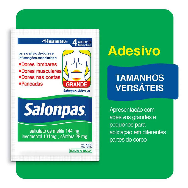 Adesivo Salonpas Grande 4 unidades