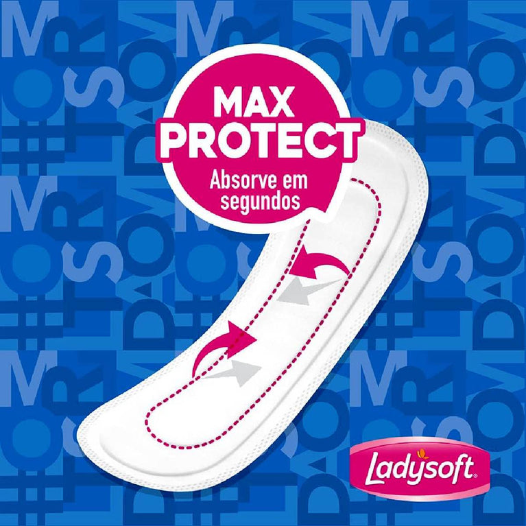 Absorvente Ladysoft Verde Médio 8 Unidades - Proteção e Conforto