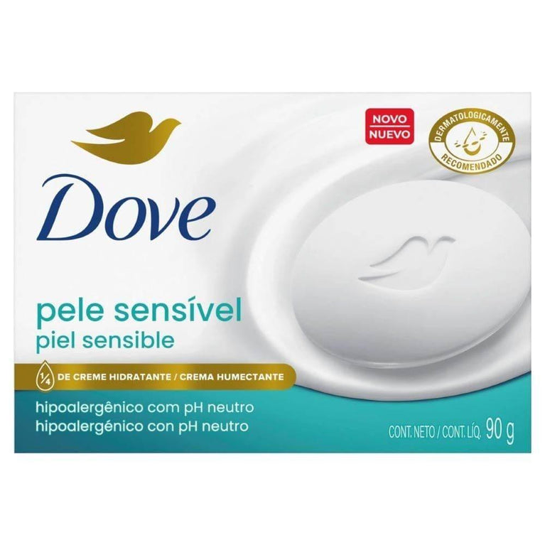 Sabonete em Barra Dove Pele Sensível - 90g - Drogaria Poupa Centro
