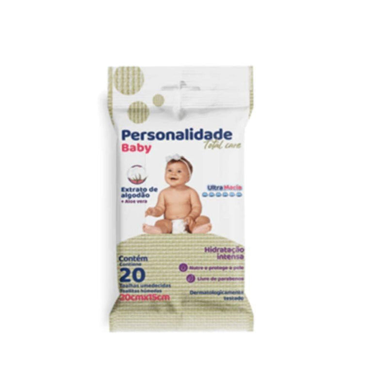 Toalha Umedecida Personalidade Baby Pocket 20 Unid - Drogaria Poupa Centro