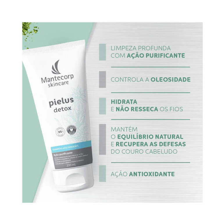 Shampoo Pielus Detox 200ml Mantecorp