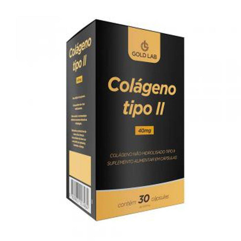 Colageno Tipo II 40Mg 30 Cápsulas Gold Lab - Drogaria Poupa Centro