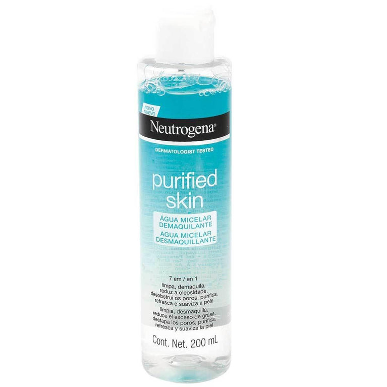 Neutrogena Água Micelar Demaquilante Purified Skin 200ml - Drogaria Poupa Centro