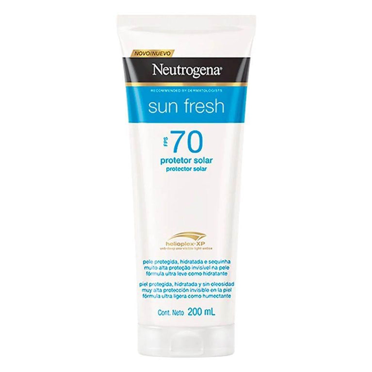 Protetor Solar Corporal Neutrogena Sun Fresh FPS 70 Loção 200ml - Drogaria Poupa Centro