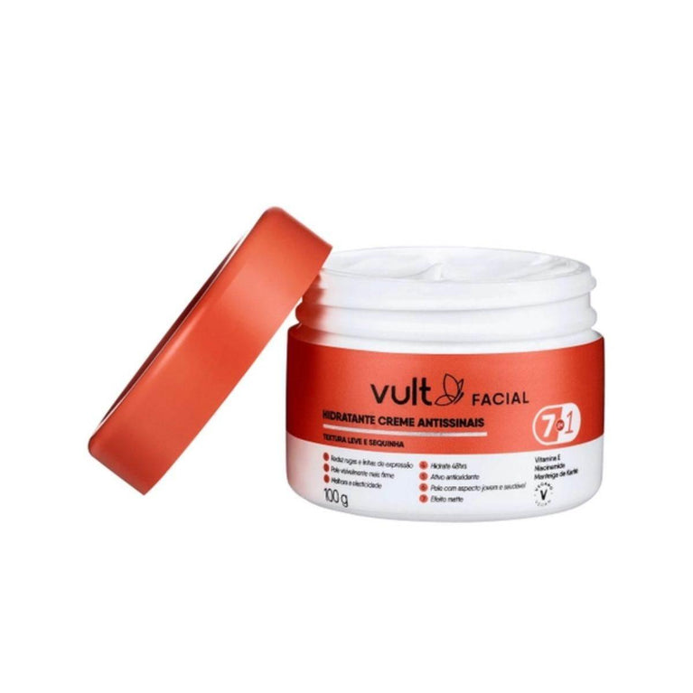 Hidratante Creme Antissinais Vult Facial 100G - Drogaria Poupa Centro