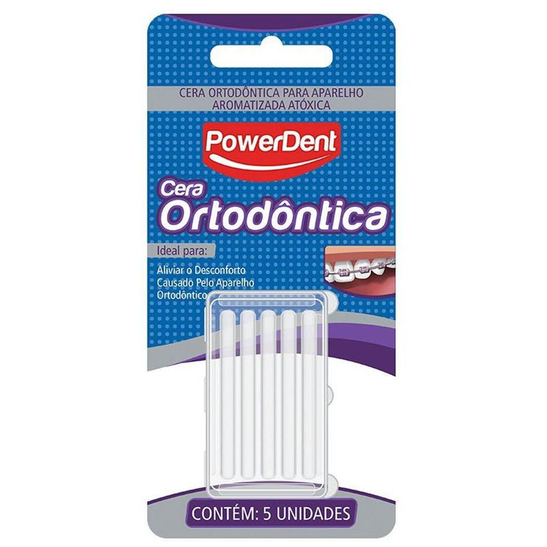 Cera Ortodôntica Powerdent 5 Unidades - Drogaria Poupa Centro