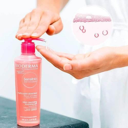 Gel De Limpeza Facial Sensibio Gel Moussant Micelar 500ml - Drogaria Poupa Centro