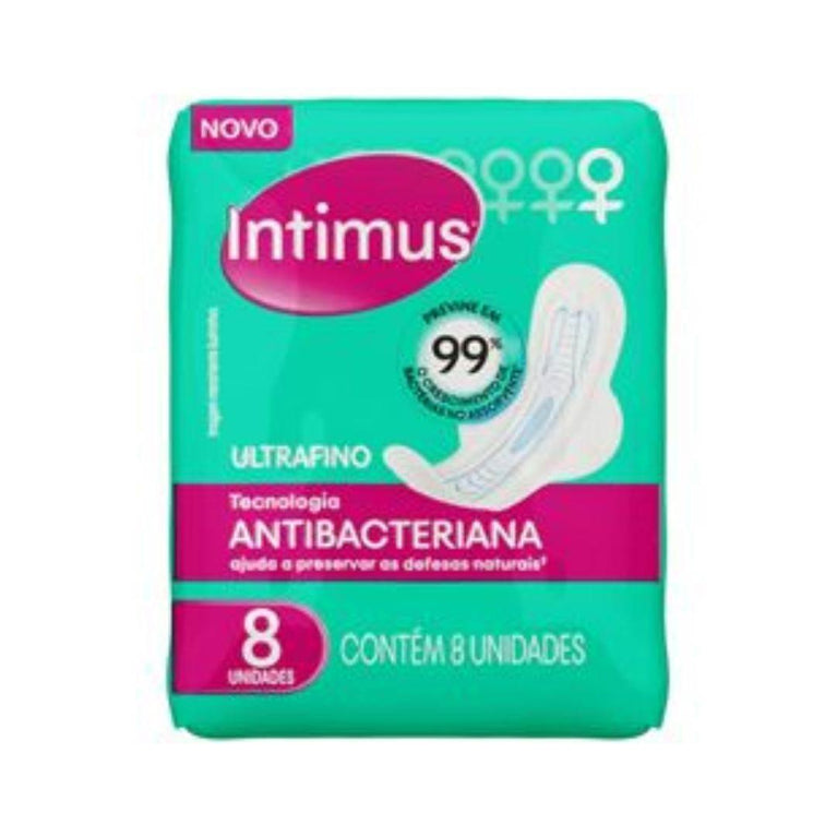 Abs Intimus Ultrafino Antibacteriano 8 Unidades - Drogaria Poupa Centro