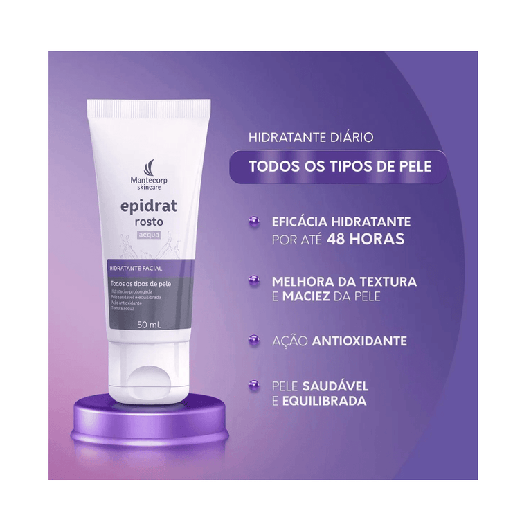 Epidrat Rosto Acqua 50Ml - Drogaria Poupa Centro