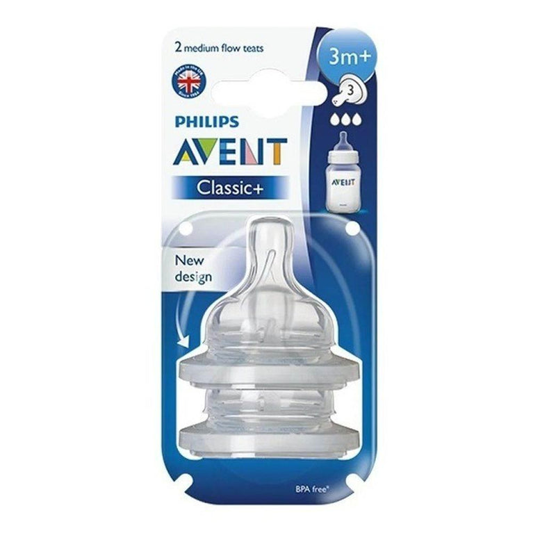 Bico Mamadeira Classic+ Avent C/2 N3 - Drogaria Poupa Centro