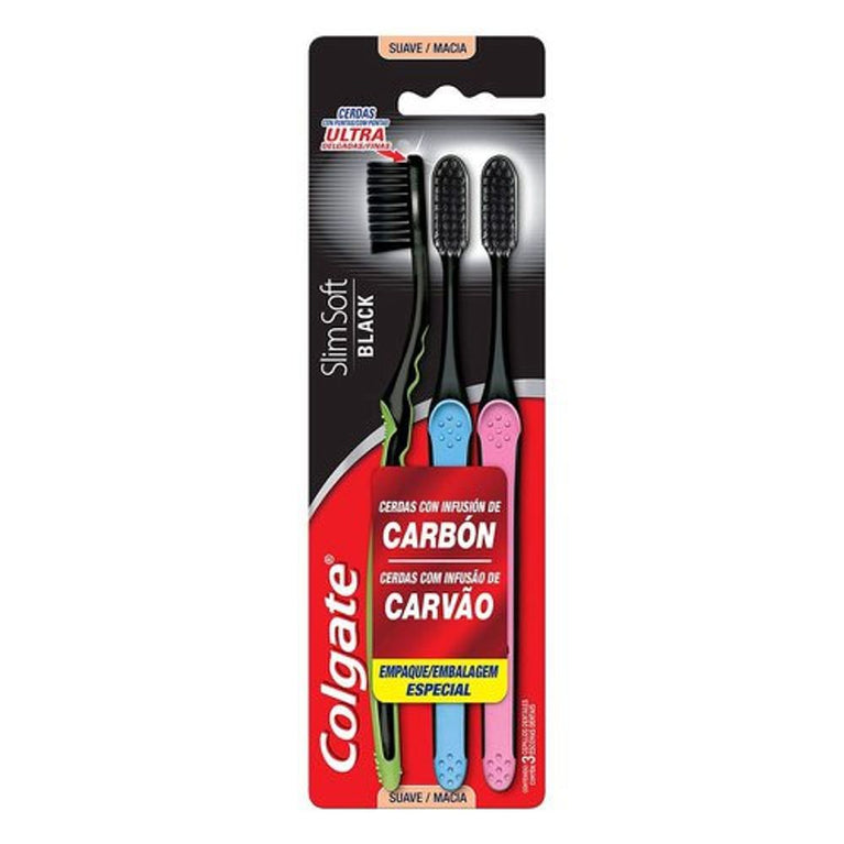 Colgate Escova De Dente Slim Soft 3 Unidades