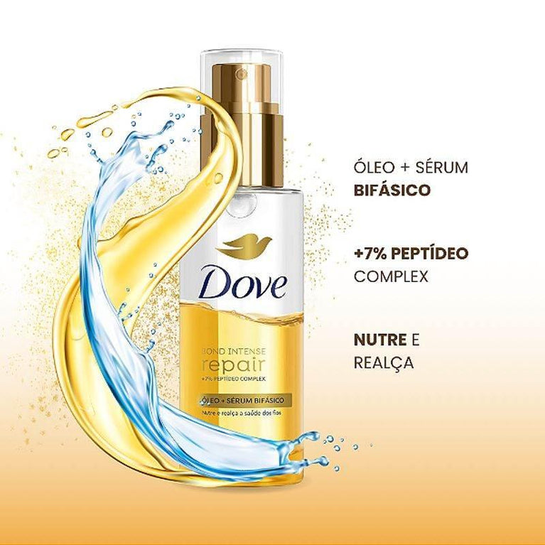 Oleo Capilar Bifasico Dove Bond Intense Rejuvenescedor 110M - Drogaria Poupa Centro