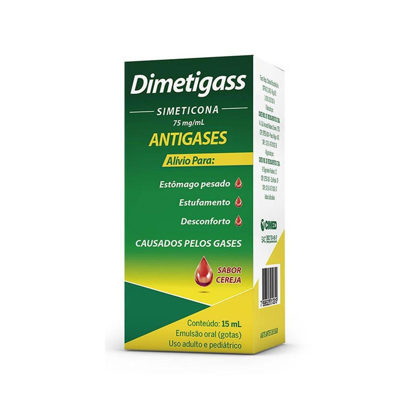 Dimetigass Gotas 75Mg/Ml - Frasco com 15Ml - Drogaria Poupa Centro
