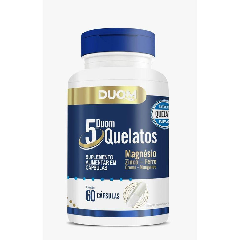 Duom 5 Quelatus - 60 cápsulas - Drogaria Poupa Centro