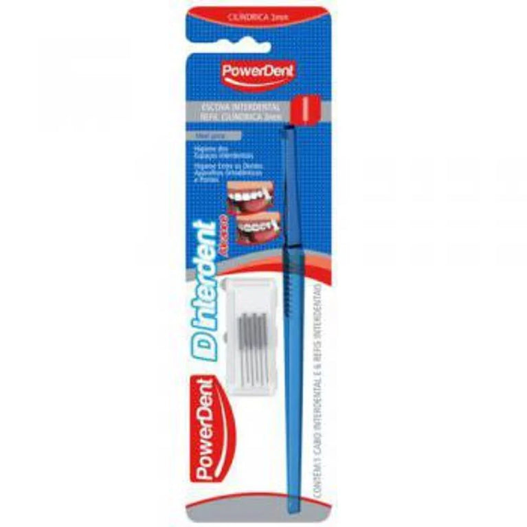 Escova Dental de Alcance Cilíndrico PowerDent - 3Mm - Drogaria Poupa Centro