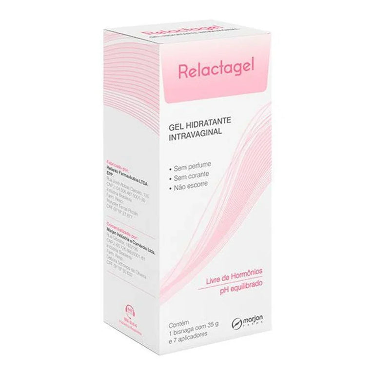 Gel Hidratante Intravaginal Relactagel 35G - 7 Aplicadores - Drogaria Poupa Centro