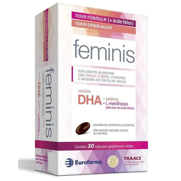 Feminis DHA - 30 Cápsulas Gelatinosas - Drogaria Poupa Centro