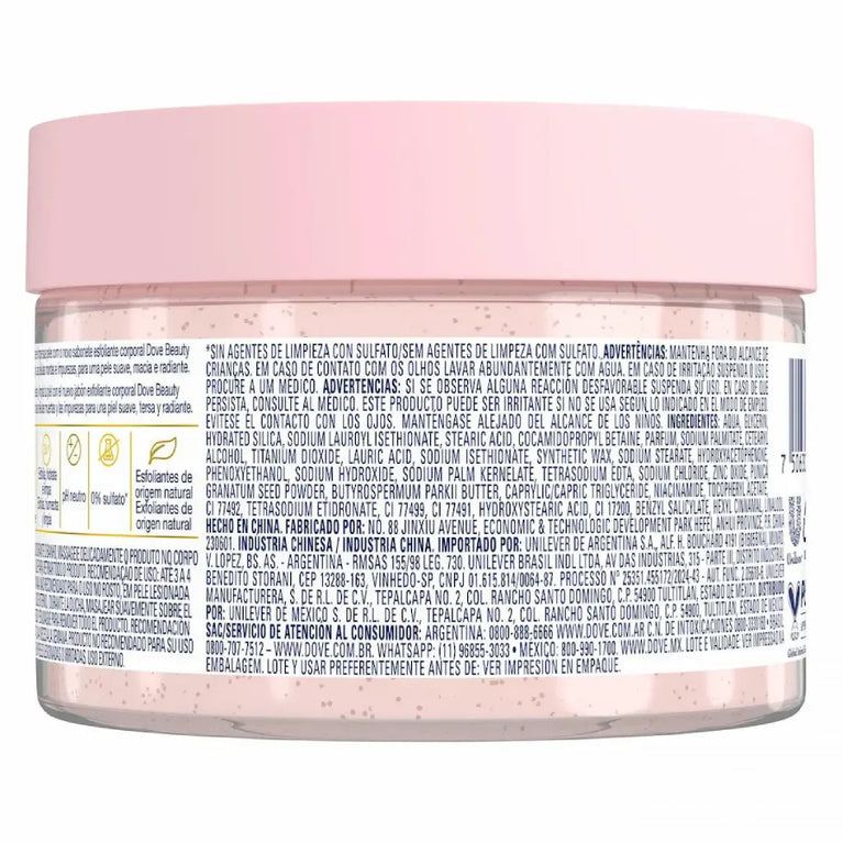 Sabonete Esfoliante Dove Beauty Scrub Romã e Manteiga de Karité 280g