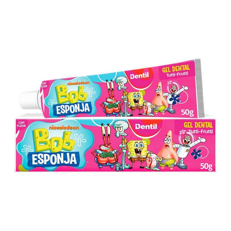 Creme Dental Infantil Dentil Bob Esponja Tutti Frutti
