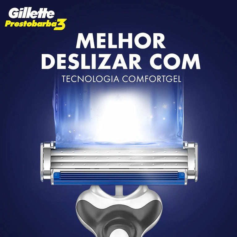Aparelho de Barbear Gillette Prestobarba 3 Comfortgel 2 unidades