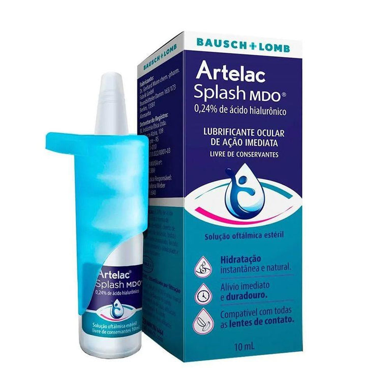 Artelac Splash Lubrificante Ocular 10ml - Drogaria Poupa Centro