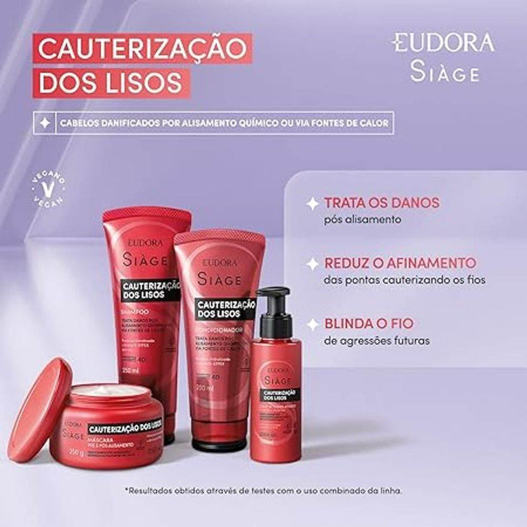 Eudora Siage Condicionador Cauterização dos Lisos 200Ml - Drogaria Poupa Centro