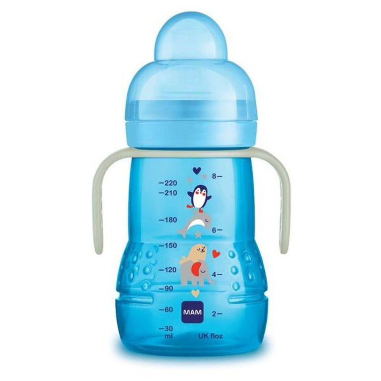 Copo Mam Trainer 200ml Azul - Drogaria Poupa Centro
