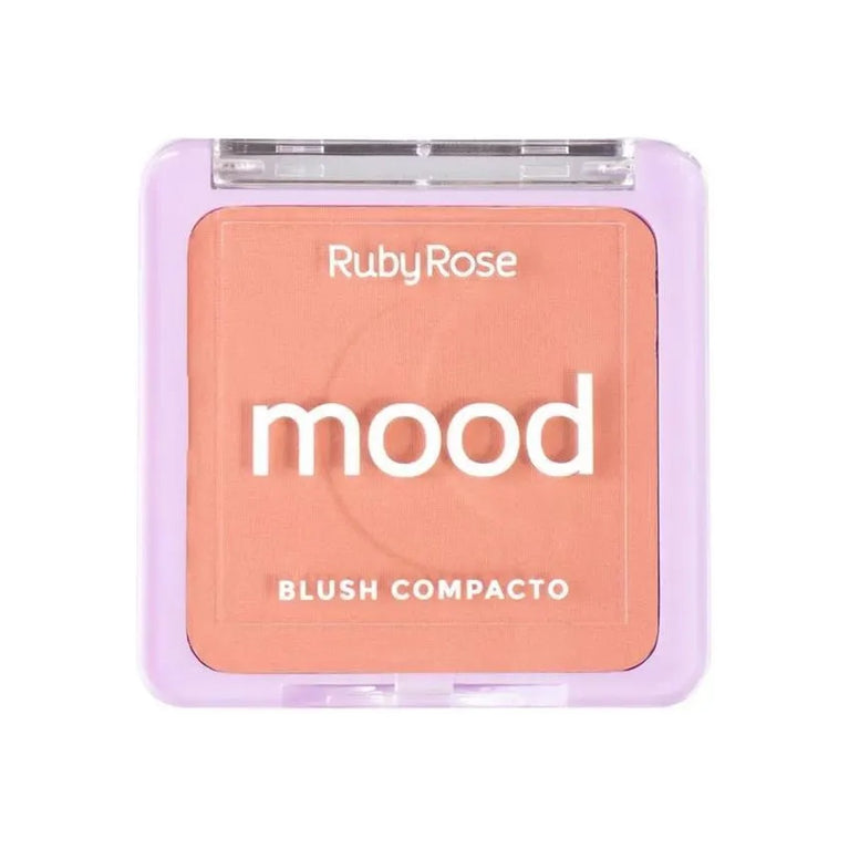 Blush Compacto Mood MB10 - Acabamento Natural e Longa Duração
