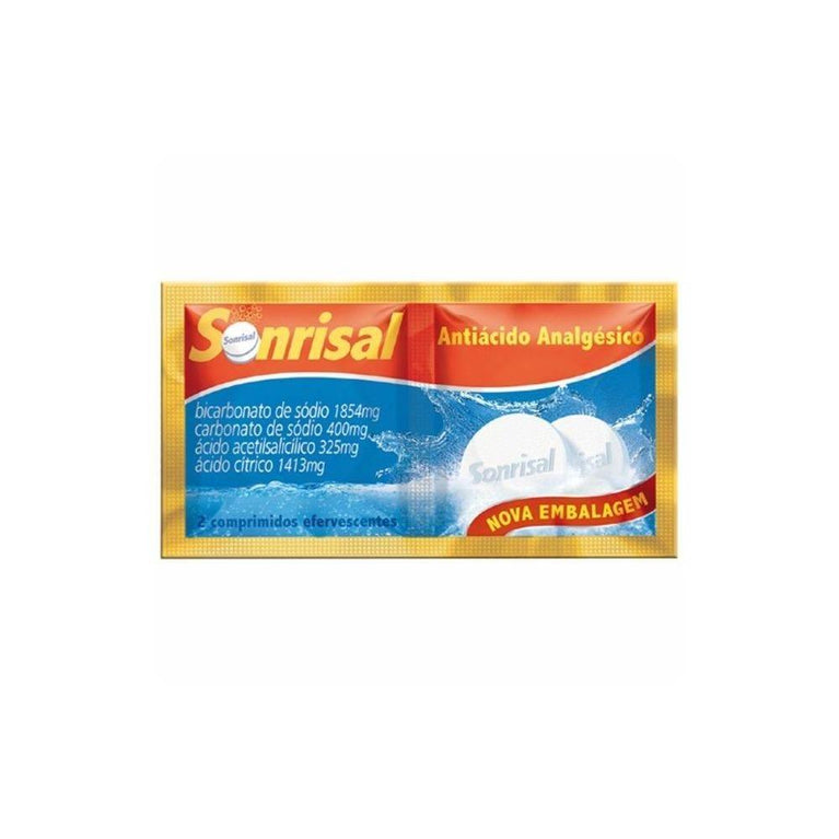 Antiácido Analgésico Sonrisal - 2 Comprimidos - Drogaria Poupa Centro