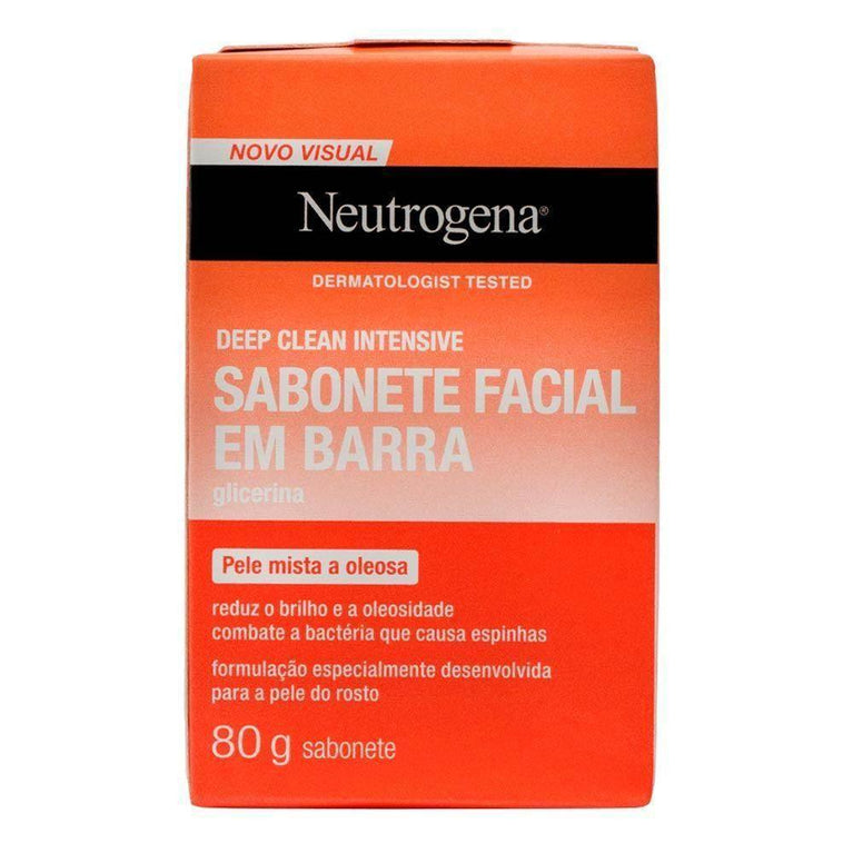Neutrogena Sabonete Facial 80G Deep Clean - Drogaria Poupa Centro