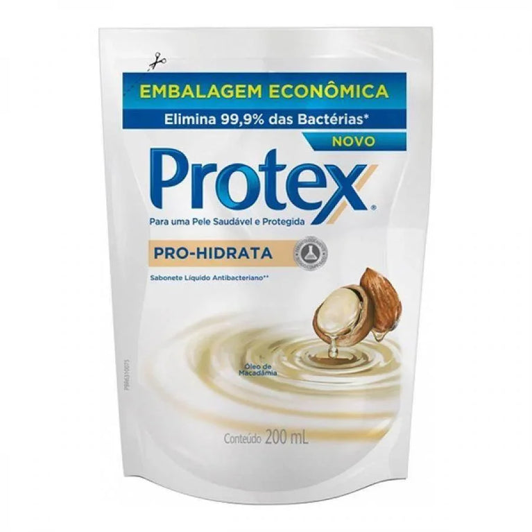 Refil Sabonete Líquido Corporal Protex Macadâmia com 200ml - Drogaria Poupa Centro