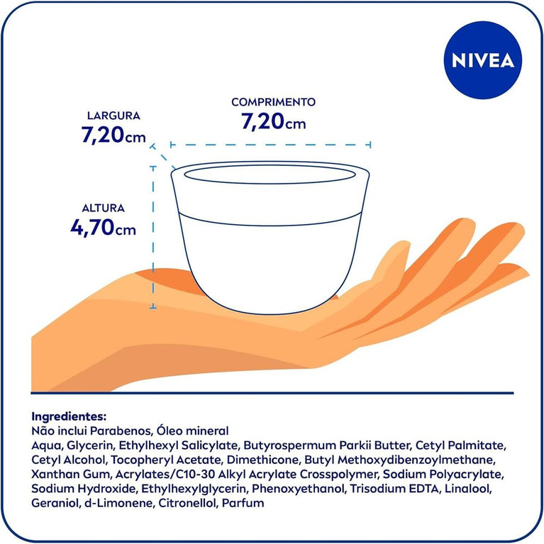 KIT COM 2 Hidratante Facial Nívea Antissinais Creme 100g