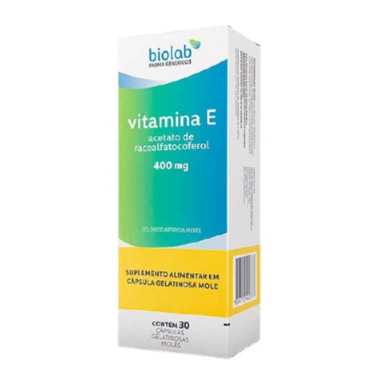 Vitamina E 400mg Com 30 Cápsulas - Drogaria Poupa Centro