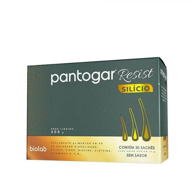 Suplemento Alimentar Pantogar Resist Silício Com 30 Sachês - Drogaria Poupa Centro