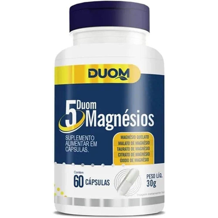 Duom 5 Magnésios - 60 Cápsulas - Drogaria Poupa Centro