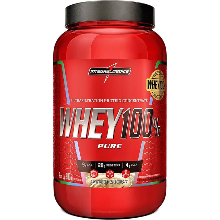 Whey 100% Pote Sabor Cookies 907Gr - Integral Médica