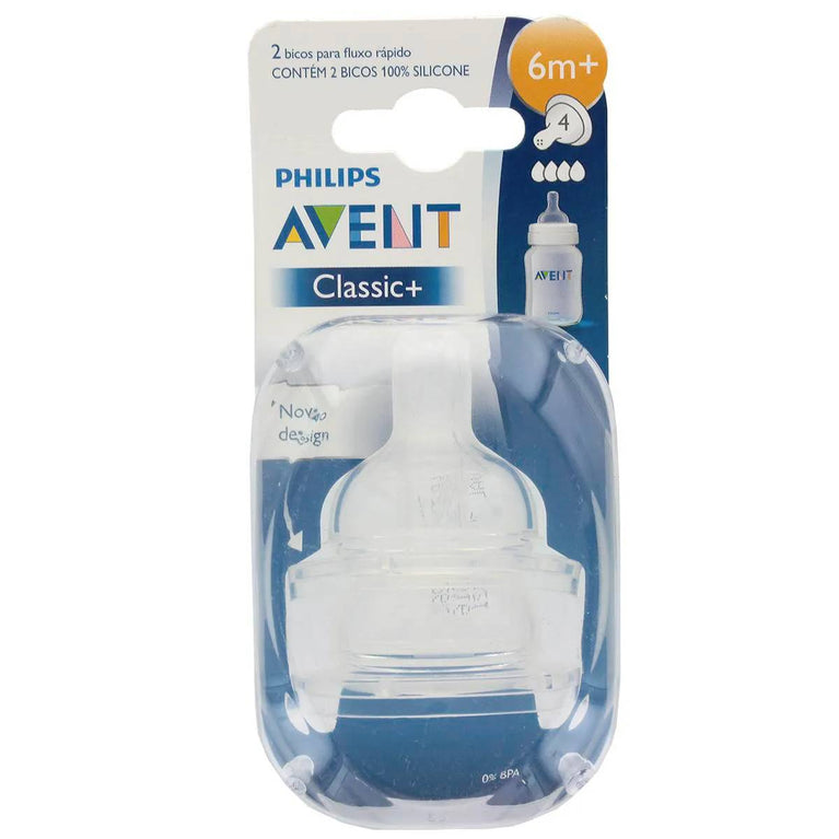 Bico de Mamadeira Philips Avent Classic Nº4 2 un