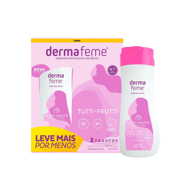 Kit Dermafeme C/2 Tutti-frutti 200Ml