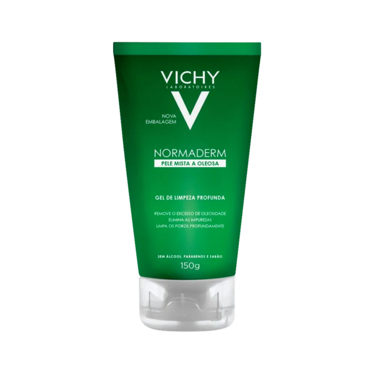 Gel de Limpeza Facial Vichy Normaderm Pele Mista a Oleosa Com 150g VALIDADE 07/26
