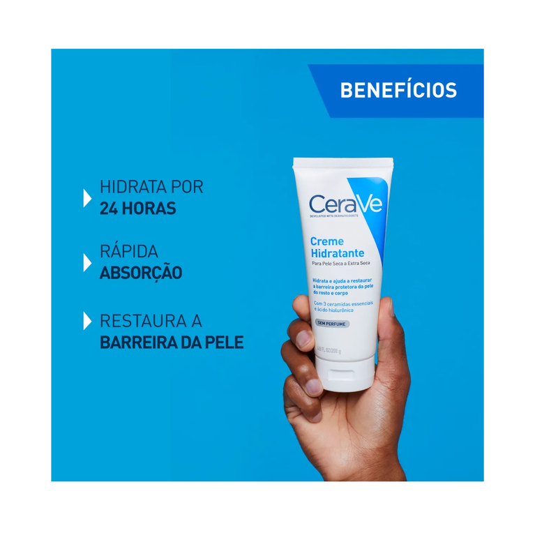 Creme Hidratante Corporal CeraVe Pele Seca com 200g