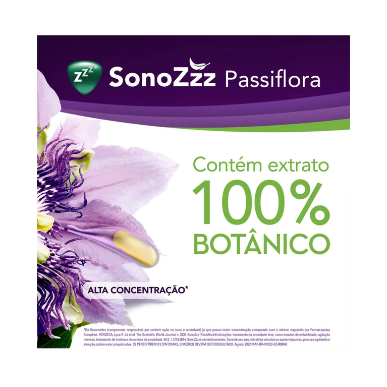 SonoZZZ Passiflora Maracujá VICK - 30 Comprimidos