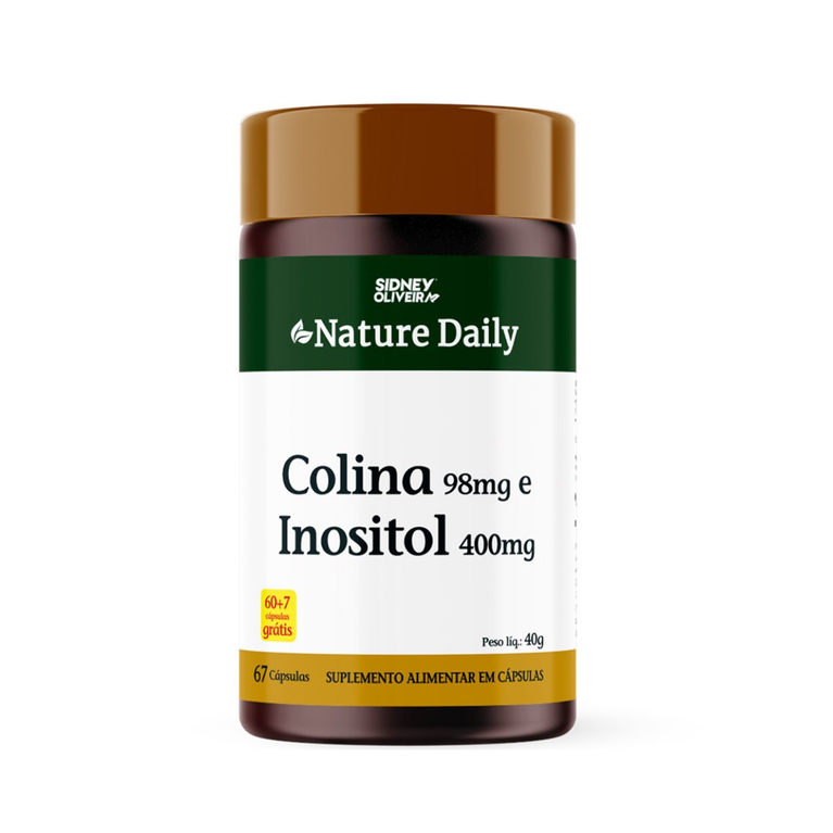Colina 98Mg + Inositol 400Mg Nature Daily 60 Cápsulas