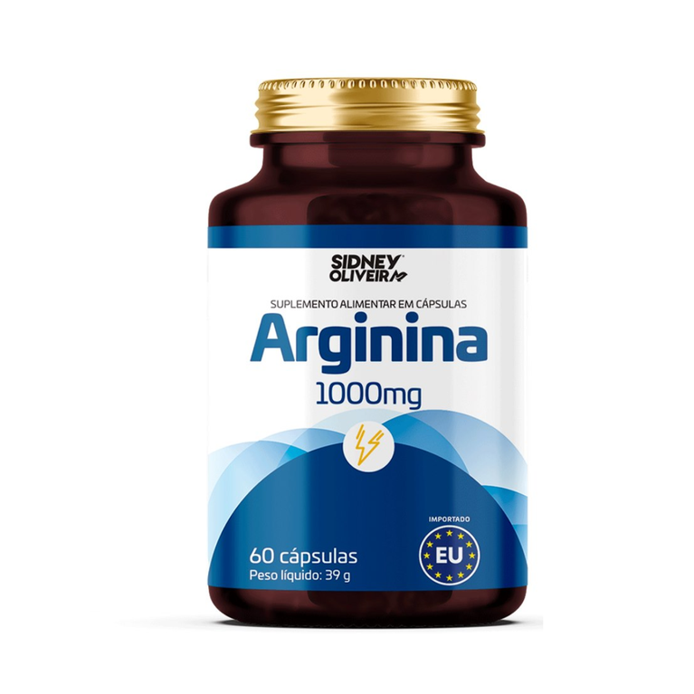 Arginina 1000Mg 60 Capsulas Uniao Europeia Sidney Oliveira