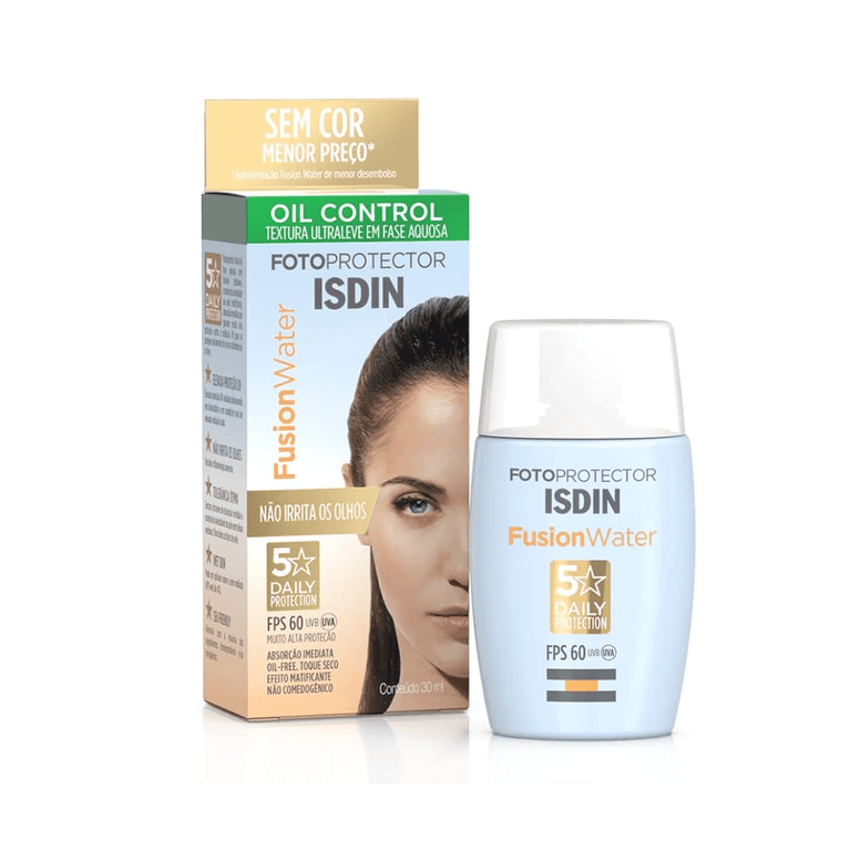 Fotoprotector Fusion Water Isdin Fps30 30ml - Drogaria Poupa Centro